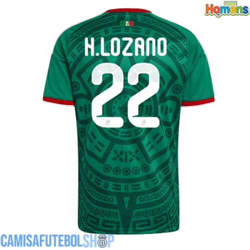 Camisa de time de futebol México Hirving Lozano #22 Replicas 1º Equipamento Mundo 2026 Manga Curta